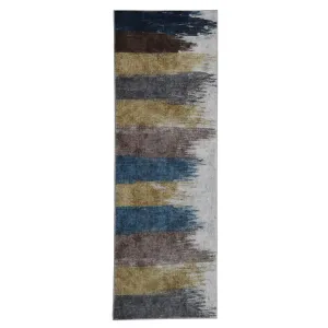 Washable Area Rugs Modern Print Distressed Indoor Rugs Soft Low-Pile with Rubber Backing for Living Room Bedroom Home Office