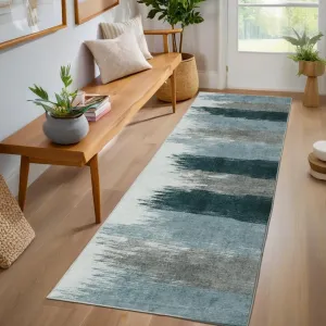 Washable Modern Print Distressed Indoor Area Rugs for Bedroom Living Room Low Pile Rubber Backing Soft Home Office