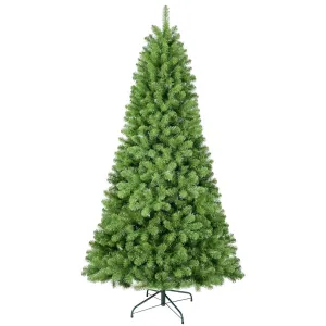 5FT/6FT/7FT Christmas Tree, Artificial Christmas Tree with Metal Stand, Hinged Branches, Unlit Christmas Pine Tree for Home Office Decor