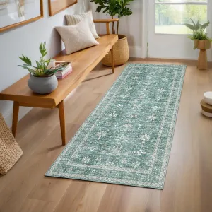 Washable Area Rugs Non-Slip Vintage Distress Large Rugs for Living Room Bedroom Dining Room Nursery Office Neutral Oriental Thin Carpet