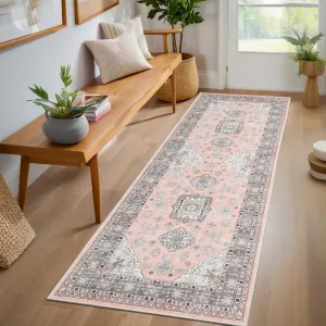 Area Rugs Non Slip Soft Low-Pile Carpet Vintage Aesthetic Stain-Resistant Rug for Living Room Bedroom Dining, Machine Washable, Non Shedding