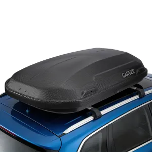 11.5 Cu Ft Rooftop Cargo Box - Hard Shell Roof Carrier with Dual-Side Opening, 135 lbs Capacity, Lockable ABS Storage, Secure for SUV, Road Trips & Camping, Black