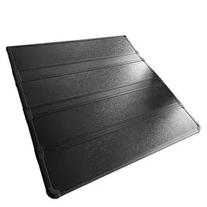 Hard Four-Fold Cargo Cover for 5.5-Foot Truck Beds - Weatherproof, Anti-Theft, Zinc-Aluminum Alloy, Aerodynamic, Tool-Free Install, Fits 2022-2023 Ford F150, Nissan, Toyota - Outdoor Protection