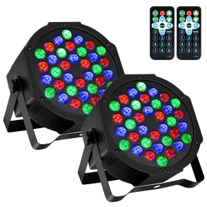 Rechargeable Par Can Lights 4 Pack Wireless Led Uplights Battery Powered Uplighting RGB 36W Stage Lighting for Events Dj Wedding Party Garvee