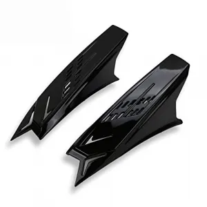 2pcs Motorcycle Helmet Horns, Punk Style Decorative Stylish Horns, Helmet Decoration Accessory for Motorcycle Helmet/Bike Helmet/Ski Helmet Bright Black