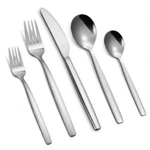 40 Piece Stainless Steel Kitchen Flatware Set - Silver