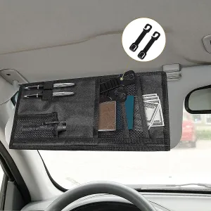 Truck Visor Organizer Multi-Pocket Panel for Auto Accessories