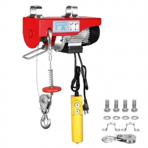 Electric Hoist 1320LBS Lift Electric Winch With Remote Control Power System 39ft Lifting Height