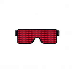 Led Luminous Glasses 8 Kinds Dynamic Patterns Usb Charging 3 Flashing Modes Bar Christmas Party Light-up Decorative Glasses Red light