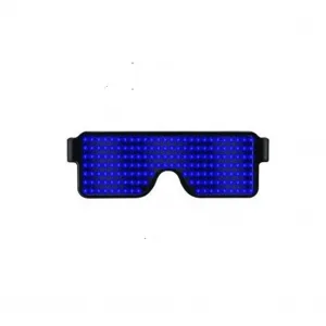 Led Luminous Glasses 8 Kinds Dynamic Patterns Usb Charging 3 Flashing Modes Bar Christmas Party Light-up Decorative Glasses Blue light