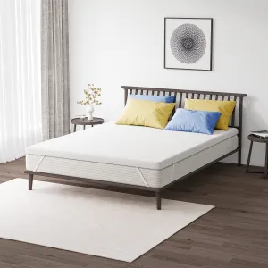 Mattress Topper King, 2 Inch Green Tea Memory Foam Mattress Topper with Zippered Bamboo Cover, Cloud-Like Soft