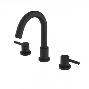 Bathroom Faucets for Sink 3 Hole - Chrome Bathroom Faucet with Pop-up Drain, 8 Inch Widespread Bathroom Sink Faucet 2-Handles, Modern Vanity Faucet with Supply Lines - Matte Black