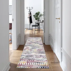 Runner Rug 2x6 Washable Runner Rug Non-Slip Stain Resistant Floor Carpet Long Hallway Runner Rug Kitchen Runner Rug Boho Rug for Living Room Bedroom, Colorful
