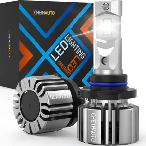 9005 LED Bulbs Kit: Super Bright High/Low Beam Upgrade