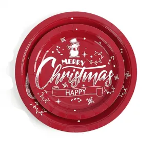 Happy Christmas Plates