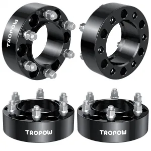 6x5.5 Wheel Spacers Compatible with Tacoma Tundra, 2" Forged Hub Centric M12x1.5 Stud Hub Bore 106mm for 02-21 Tacoma,00-06 Tundra, 01-07 Sequoia,96-21 4Runner,10-21 GX460,03-09 GX470